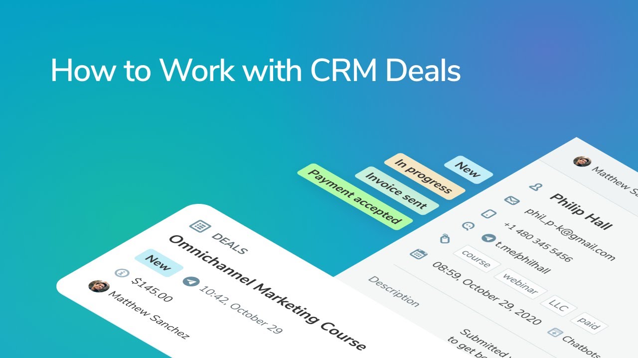 How to Work with CRM Deals