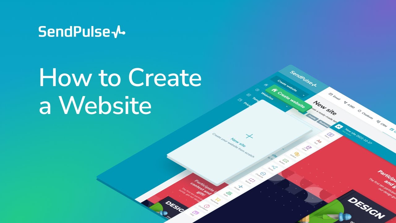 How to Create a Website with SendPulse