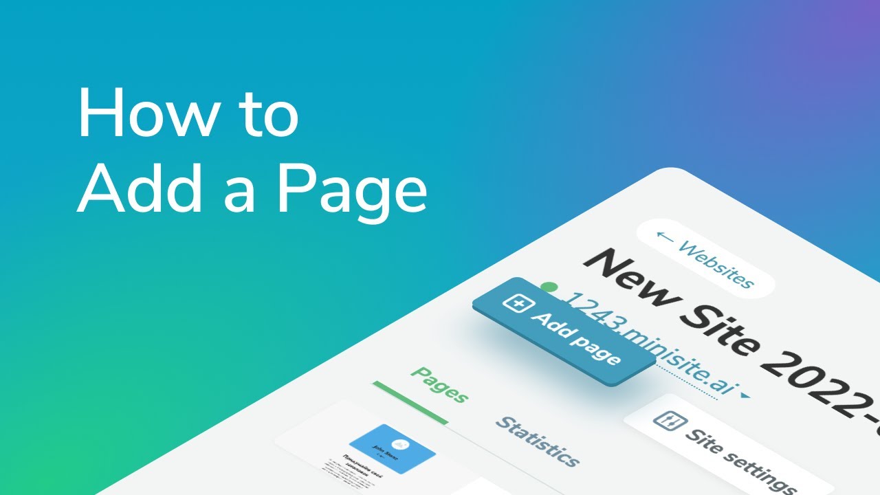 How to Add a Page | Free Website Builder