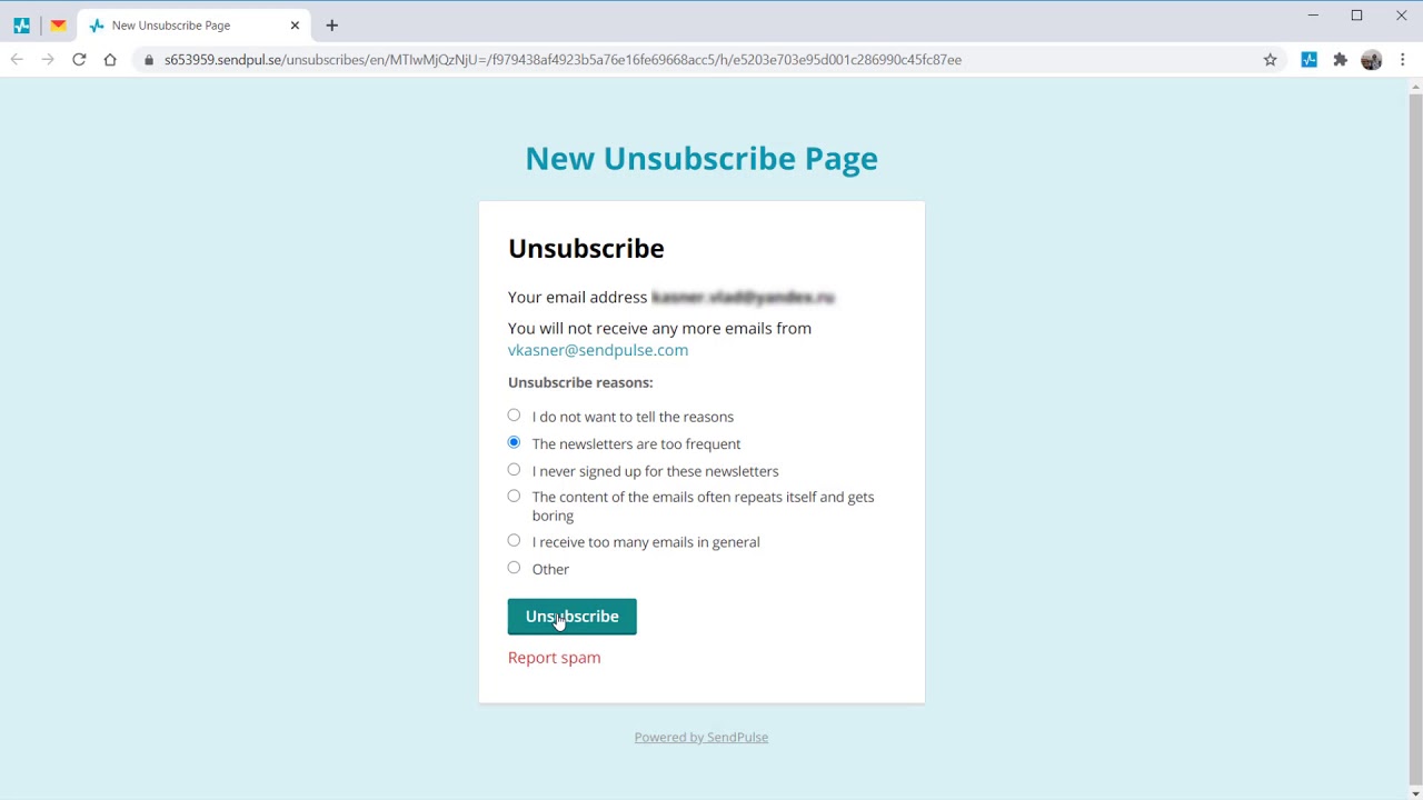How to Add Unsubscribe Reasons to an Unsubscribe Page