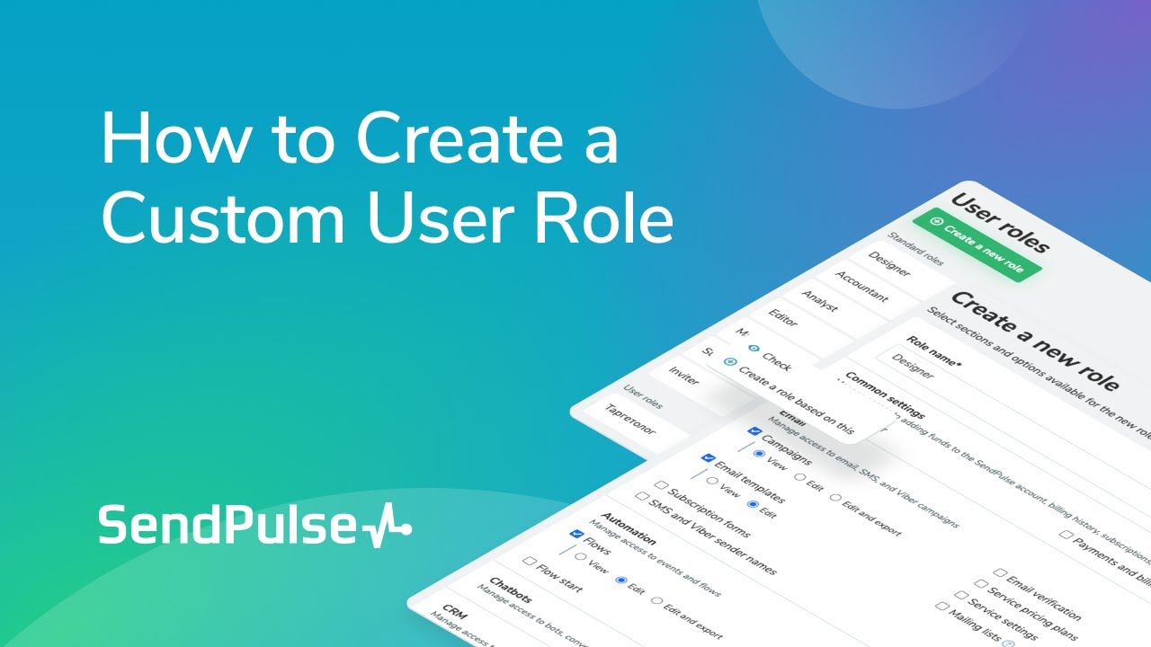 How to Create a Custom User Role