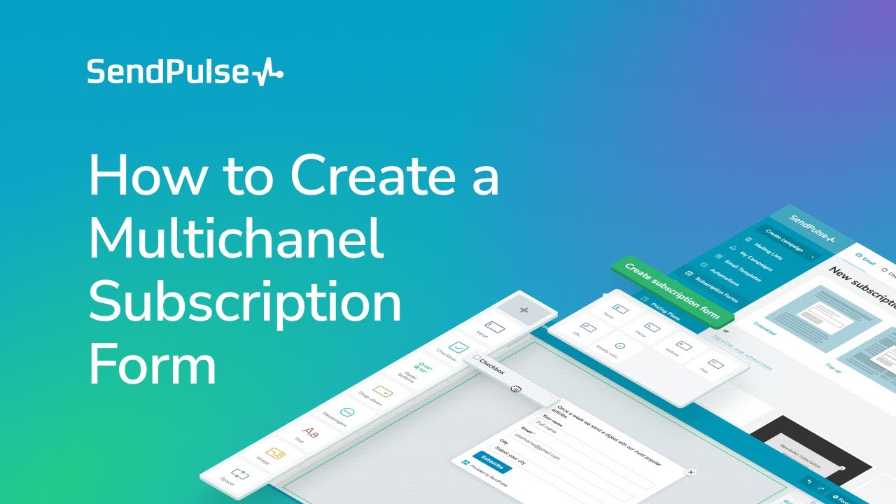 How to Create a Multichannel Subscription Form Using SendPulse