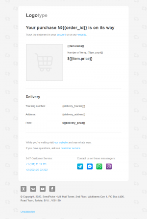 Ecommerce free email template