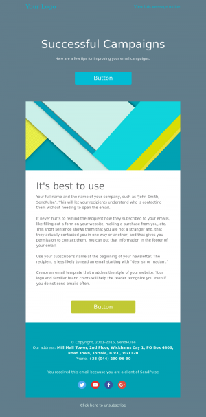 Other free email template